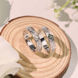 Oakleaf Moss Agate Ring (Male)