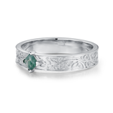 Oakleaf Moss Agate Ring (Male)